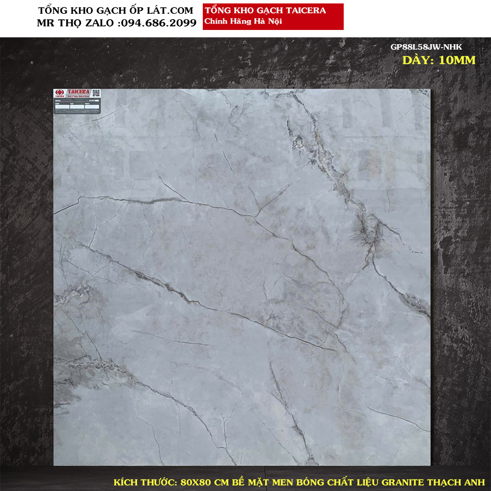 Gạch lát nền Taicera 80x80 GP88L58JW Loại 1